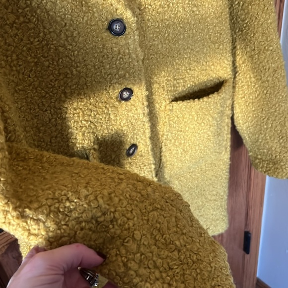 Charlie’s EUC mustard yellow longer jacket/coat Small - Picture 3 of 5